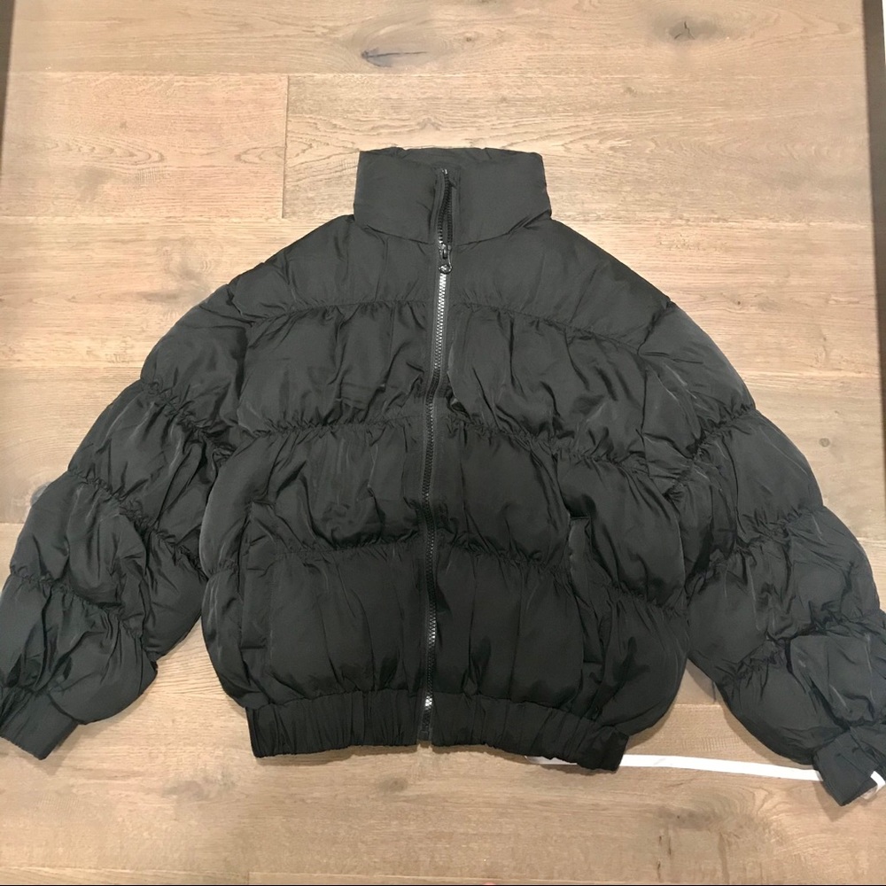 Oversize Ruched Puffer Jacket
